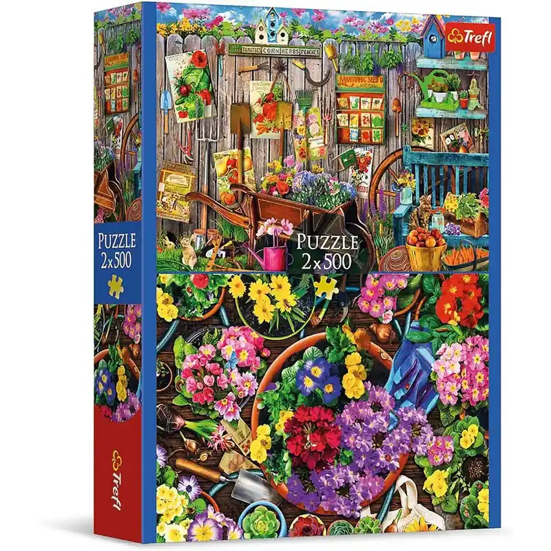 Legkelendőbb Munka a kertben 2x500db-os puzzle - Trefl