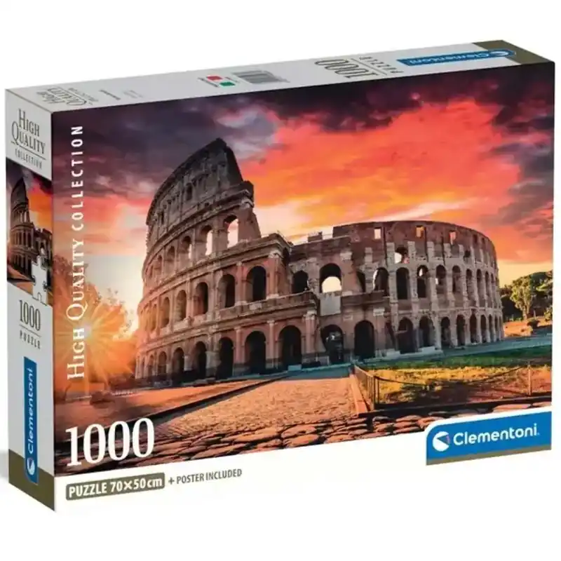 Újdonság Naplemente Rómában 1000 db-os HQC puzzle poszterrel - Clementoni