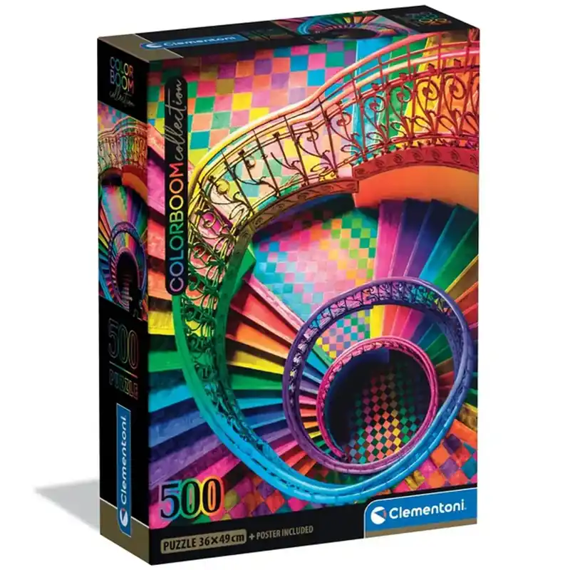 Colorboom Collection Színes lépcsők 500db-os puzzle - Clementoni Árcsökkenés