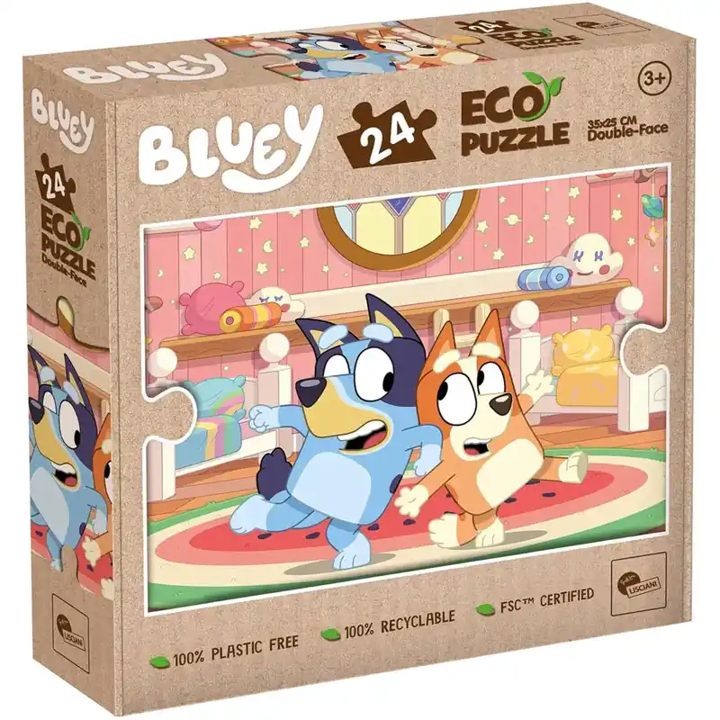 Bluey 2 az 1-ben 24db-os Eco mini puzzle és színező 35x25cm - Lisciani Utolsó esély