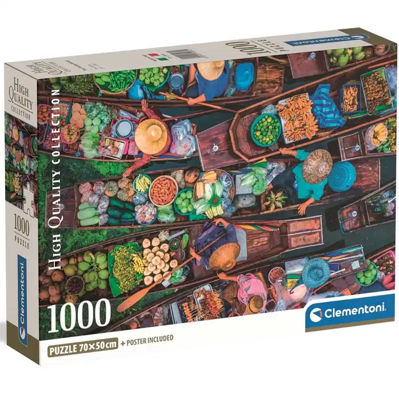 Thaiföldi úszó piac HQC 1000db-os puzzle - Clementoni Olcsó