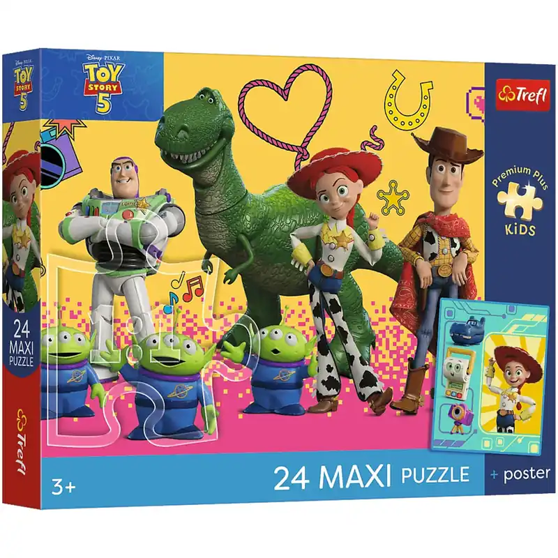 Legnépszerűbb Toy Story 5 Játékok és barátok 24db-os Maxi puzzle - Trefl