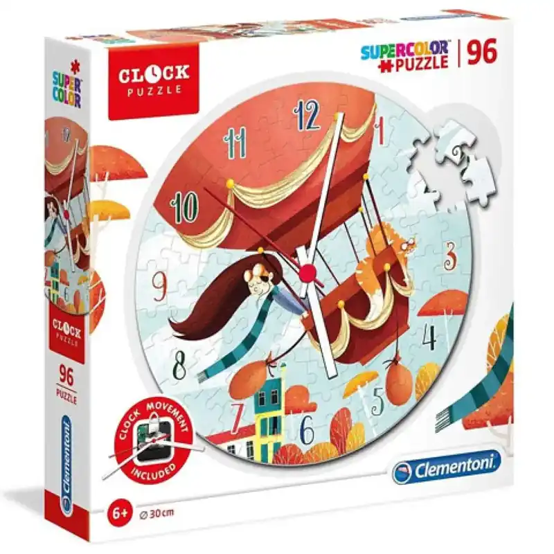 Legnépszerűbb Hőlégballon a szélben 96 db-os puzzle óra - Clementoni