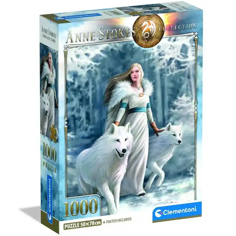 Kedvezményes ár Anne Stokes – Tél őrzői 1000 darabos puzzle - Clementoni