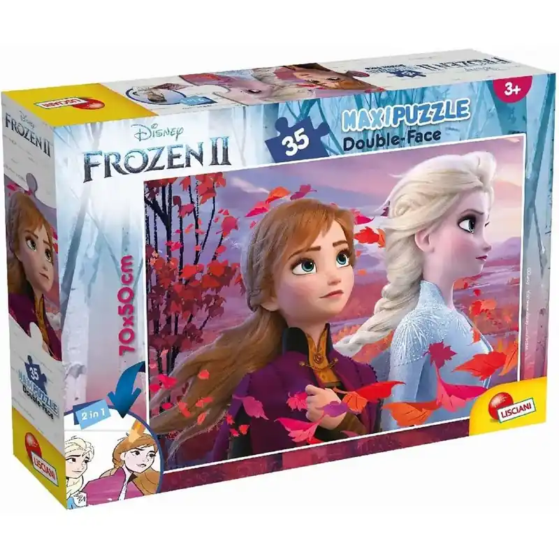 Jégvarázs 2 2az 1-ben 35db-os maxi puzzle és színező 70x50cm - Lisciani Végkiárusítás