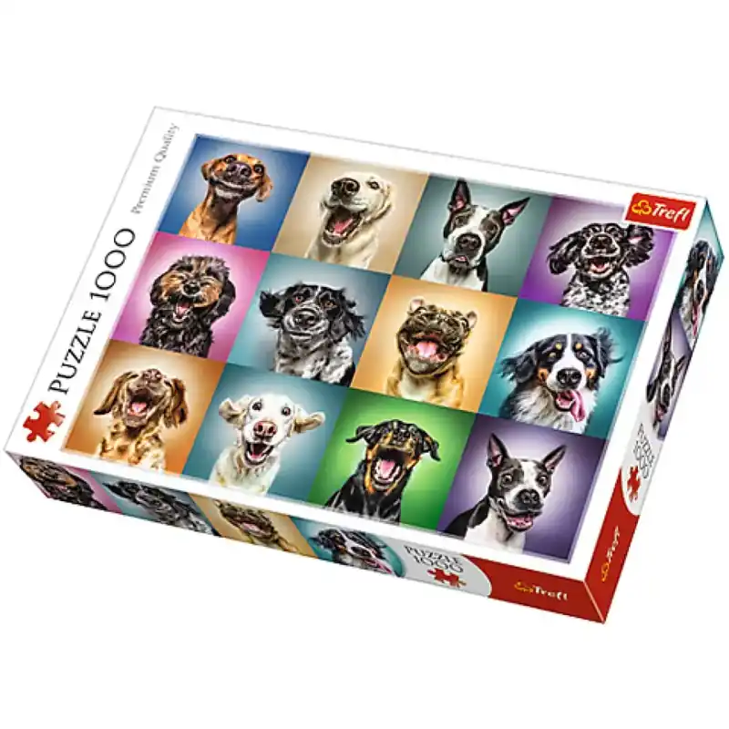 Olcsóbb Vicces kutya portrék 1000 db-os Puzzle - Trefl