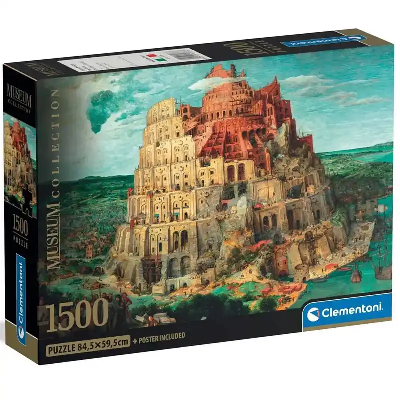 Árcsökkenés Museum Collection Bábel torony 1500 darabos compact puzzle - Clementoni
