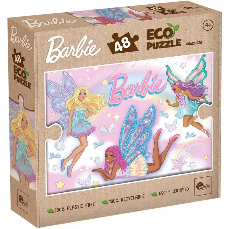 Biztonságos vásárlás Barbie tündéri barátnők 48db-os Eco mini puzzle 35x25cm - Lisciani
