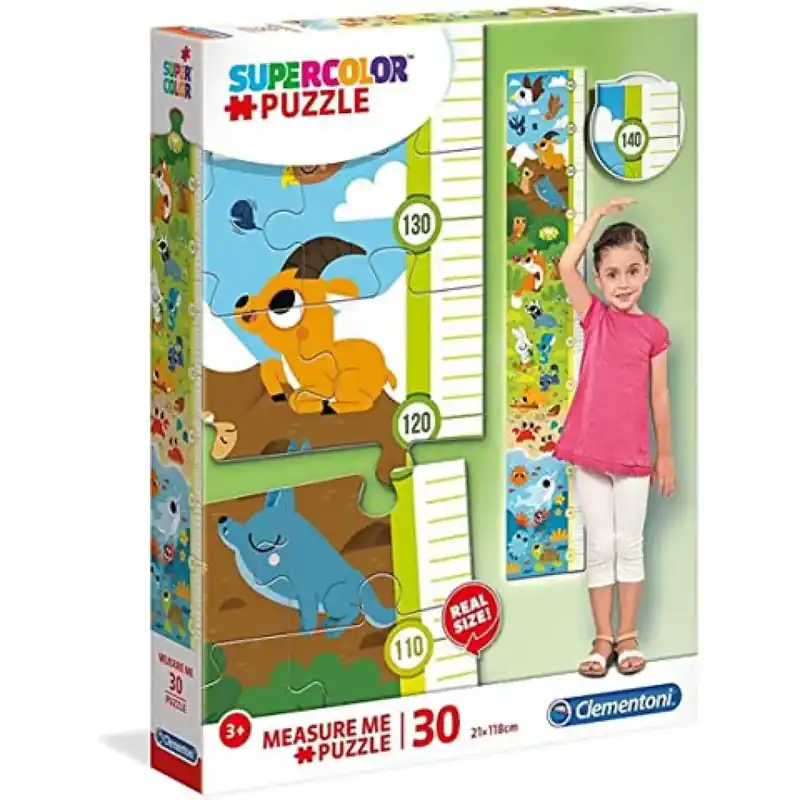 Aranyos állatkák fali mérce 30 db-os puzzle - Clementoni Újdonság