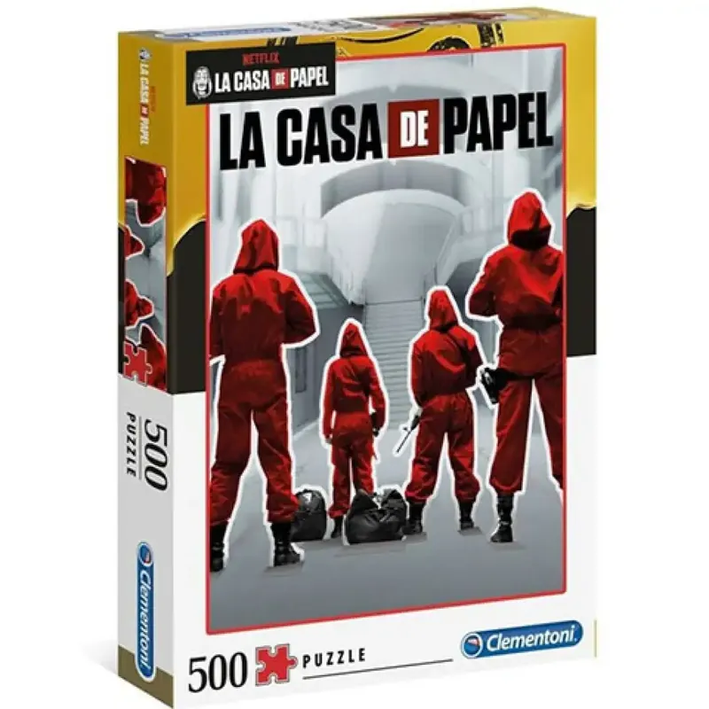 Legkelendőbb A nagy pénzrablás Piros overál 500db-os puzzle - Clementoni