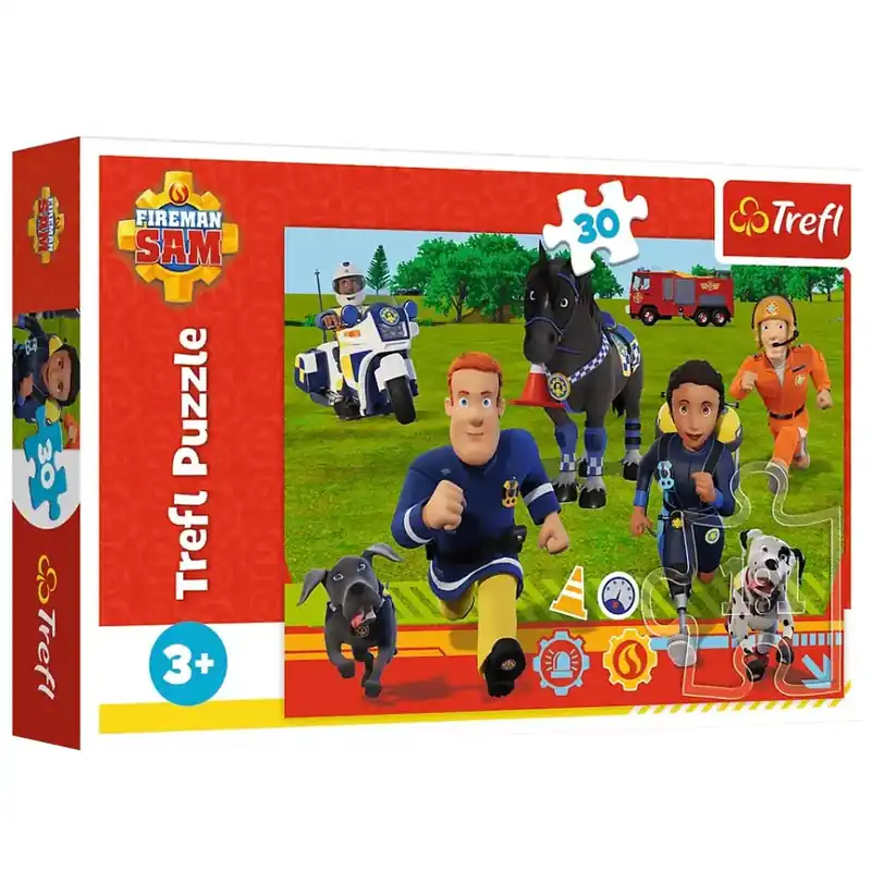 Sam a tűzoltó Segítségre kész 30 db-os puzzle - Trefl Gyors kiszállítás