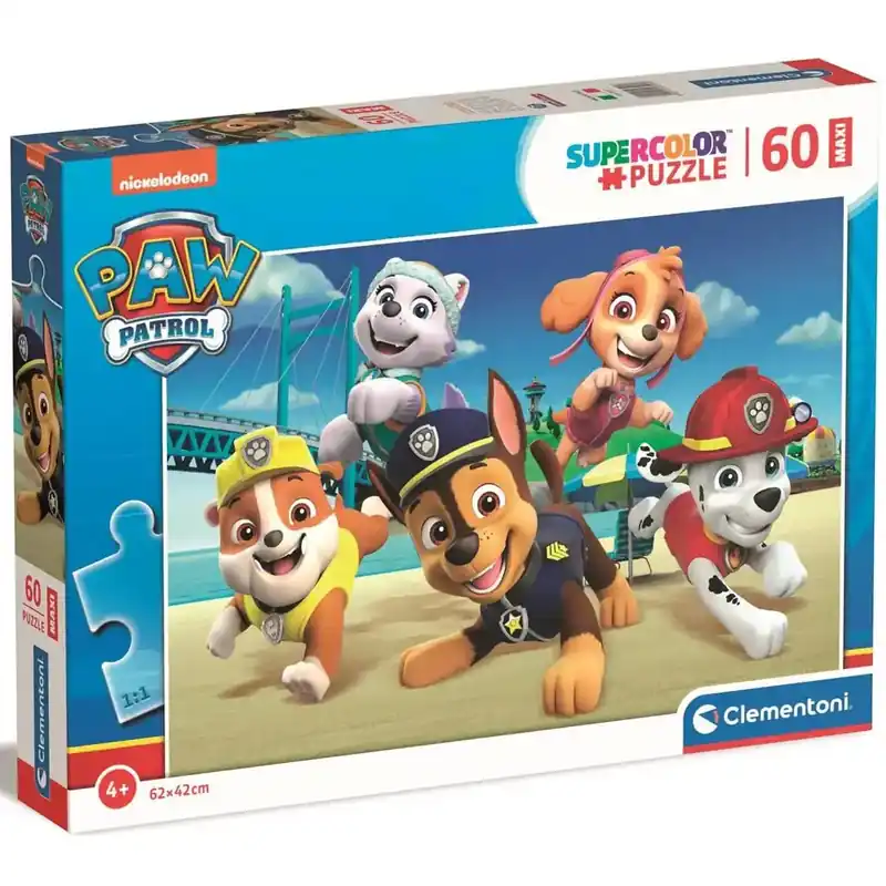 Azonnal elérhető Mancs Őrjárat Maxi Super Color Puzzle 60 darabos - Clementoni