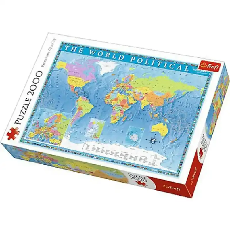 A világ politikai térképe 2000db-os puzzle - Trefl Akciós ár