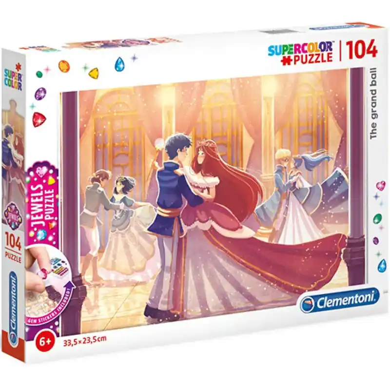 Bestseller A nagy bál Supercolor ékszer-puzzle 104db-os - Clementoni