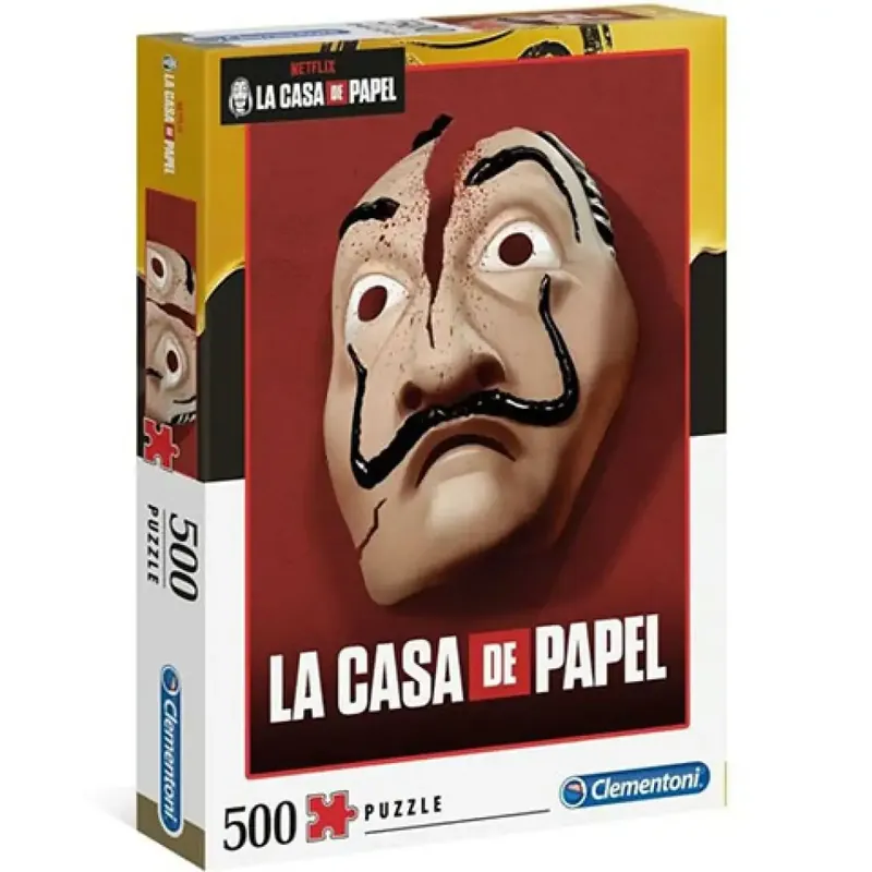 A nagy pénzrablás Dali maszk 500db-os puzzle - Clementoni Biztonságos fizetés