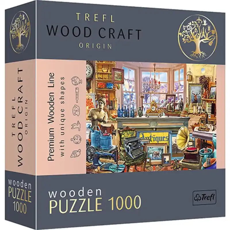 Olcsó Wood Craft Antikvárium 1000 db-os puzzle - Trefl