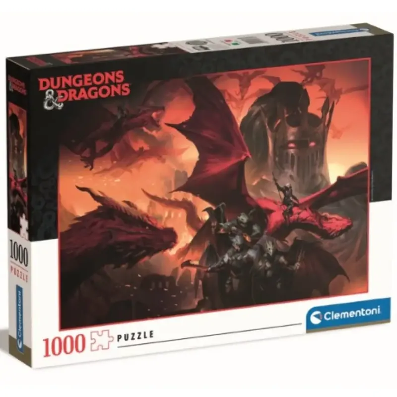 Prémium Dungeons Dragons Vörös sárkány HQC 1000db-os puzzle - Clementoni