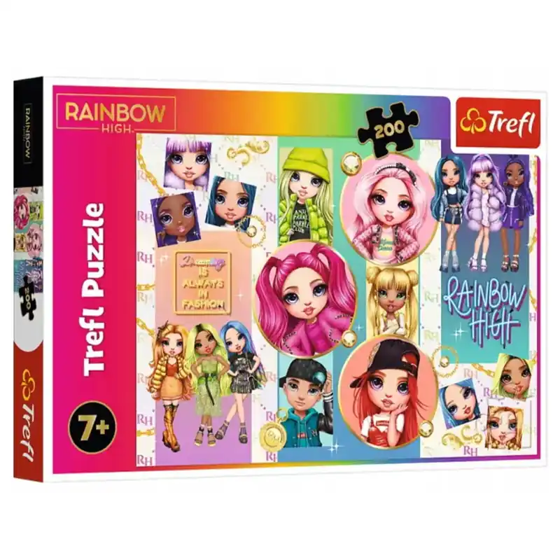 Végkiárusítás Rainbow High Színes barátság 200db-os puzzle - Trefl