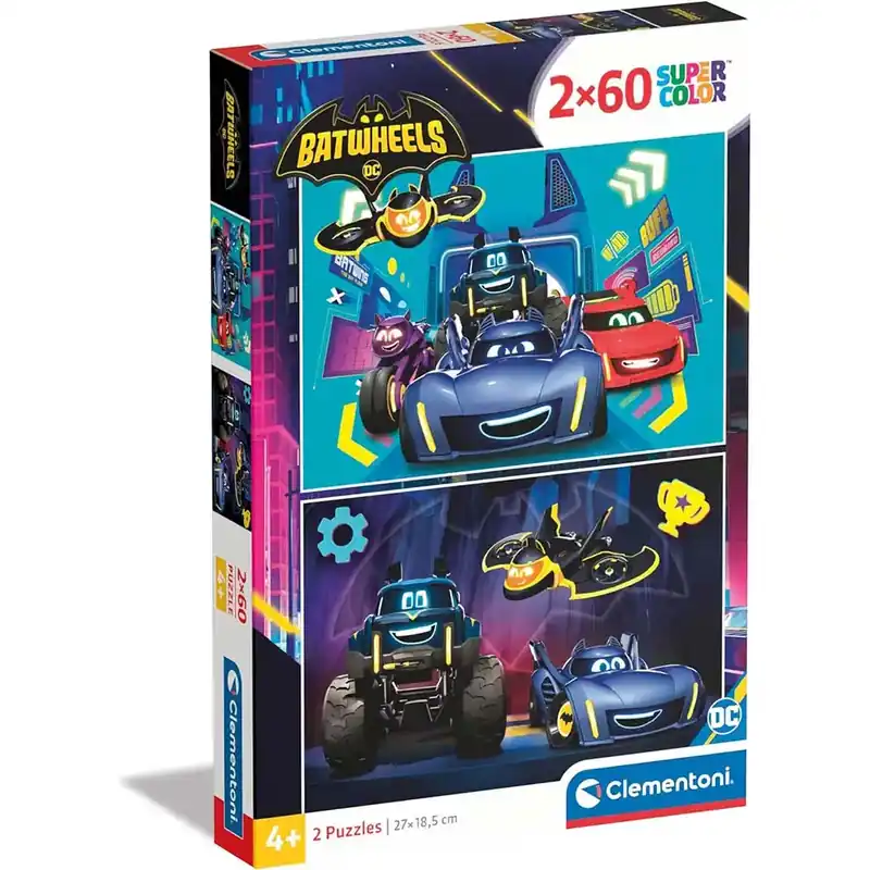Batwheels 2x60db-os Supercolor puzzle - Clementoni Különleges ajánlat