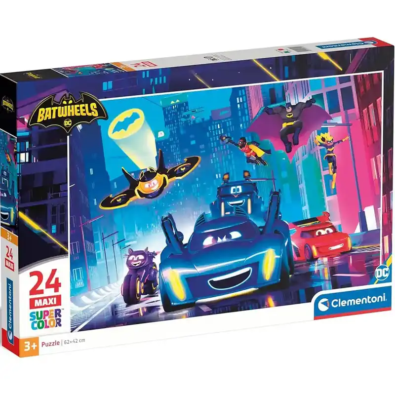 Batwheels 24 db-os maxi supercolor puzzle - Clementoni Árcsökkenés