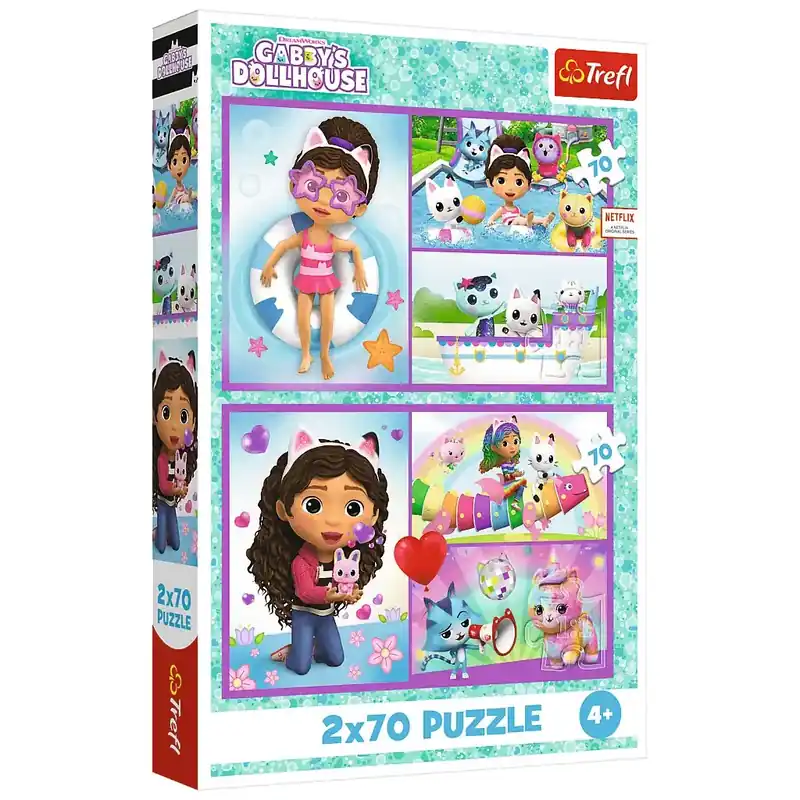 Gabi babaháza egy játékos nap 2x70db-os puzzle - Trefl Gyors szállítás
