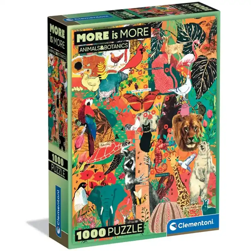 Olcsóbb More is More Állatok és botanikai csodák HQC 1000db-os puzzle - Clementoni
