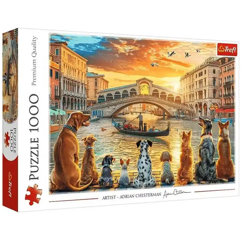 Kutyák Velencében 1000db-os prémium puzzle - Trefl Azonnal elérhető