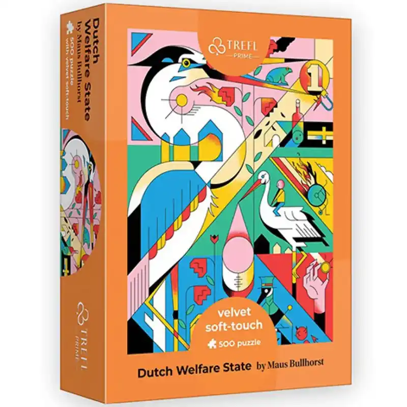 Akciós ár Dutch Welfare State bársony puha tapintású 500db-os puzzle - Trefl