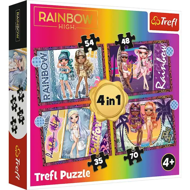 Expressz szállítás Rainbow High 4 az 1-ben puzzle - Trefl
