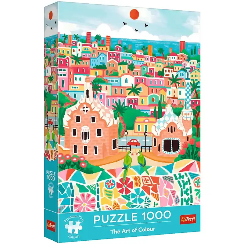 Kiárusítás A színek művészete, Barcelona 1000db-os prémium puzzle - Trefl
