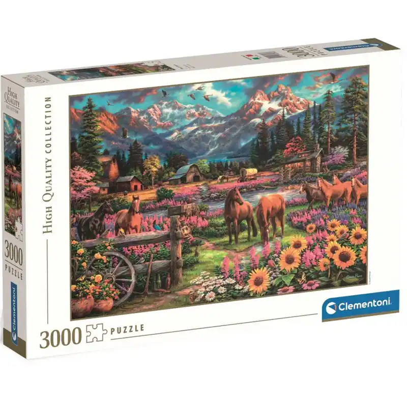 Biztonságos vásárlás HQC Szabadon vágtatva lovas 3000db-os puzzle - Clementoni