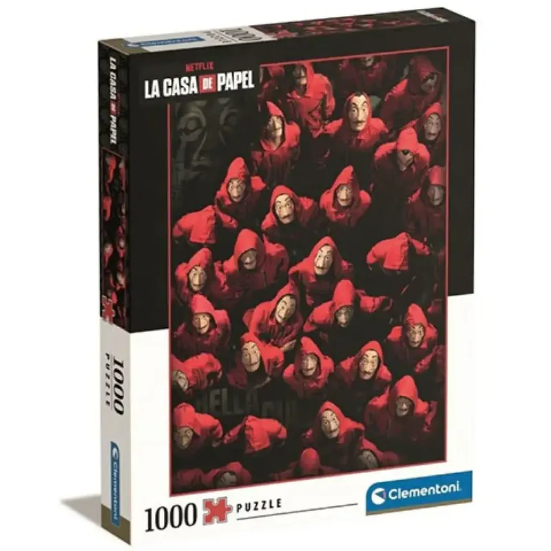 A nagy pénzrablás Tolvajok vagy túszok? puzzle 1000db-os - Clementoni Alacsony ár