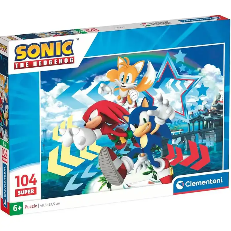 Sonic a sündisznó és barátai 104db-os puzzle - Clementoni Olcsó