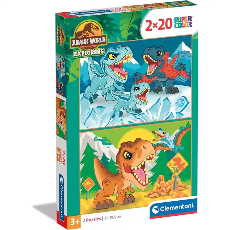 Szuper ajánlat Jurassic World 2x20db-os Supercolor puzzle - Clementoni