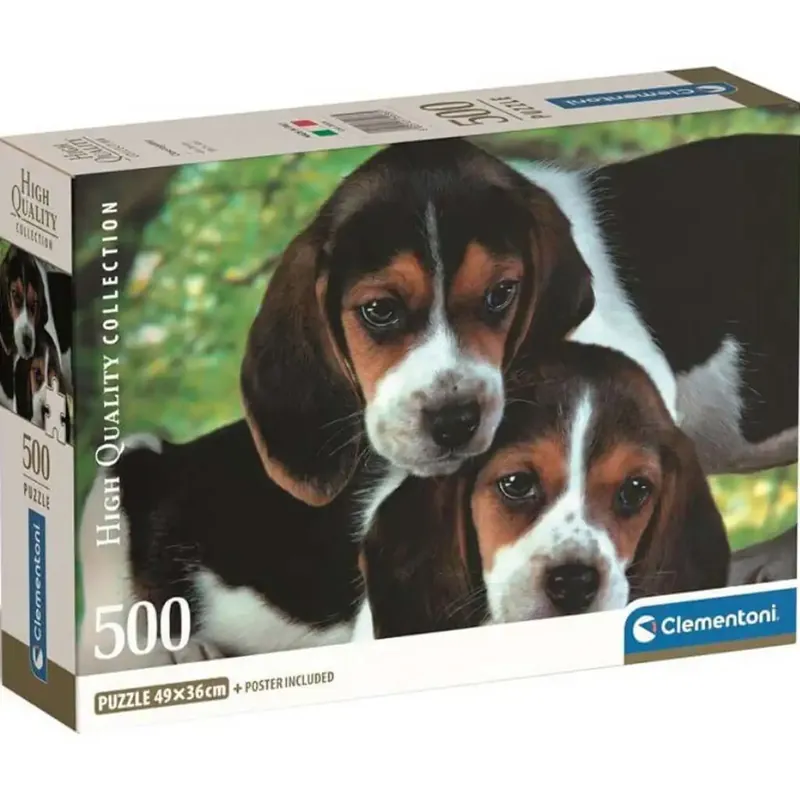 Olcsó Cuki kiskutyák HQC 500db-os Compact puzzle - Clementoni