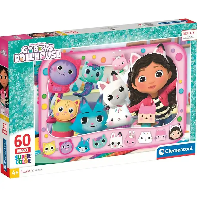 Biztonságos fizetés Gabi babaháza 60 db-os maxi supercolor puzzle - Clementoni