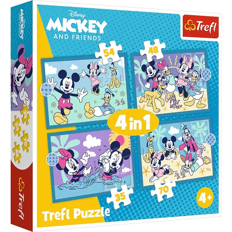 Mickey egér és barátai 4 az 1-ben puzzle 35-48-54-70db-os - Trefl Legkelendőbb
