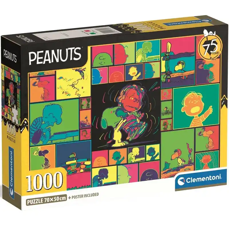 Bestseller Peanuts 75 Years 1000 darabos puzzle - Clementoni