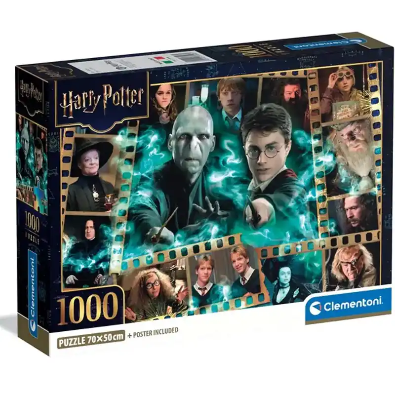 Harry Potter - A varázsvilág sorsa 1000 db-os puzzle poszterrel - Clementoni Olcsóbb