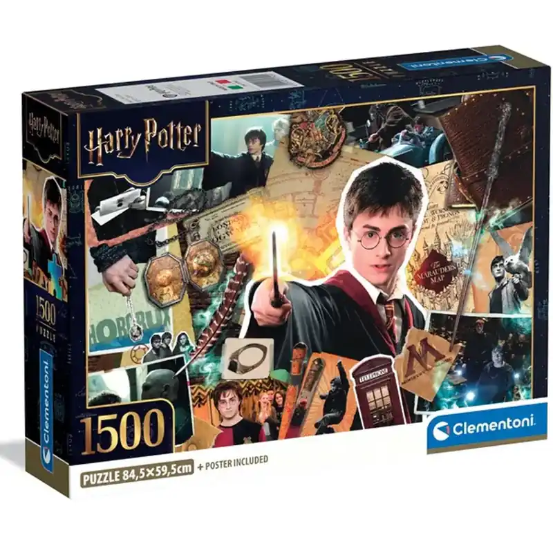 Harry Potter - A varázsvilág relikviái 1500db-os compact puzzle - Clementoni Outlet
