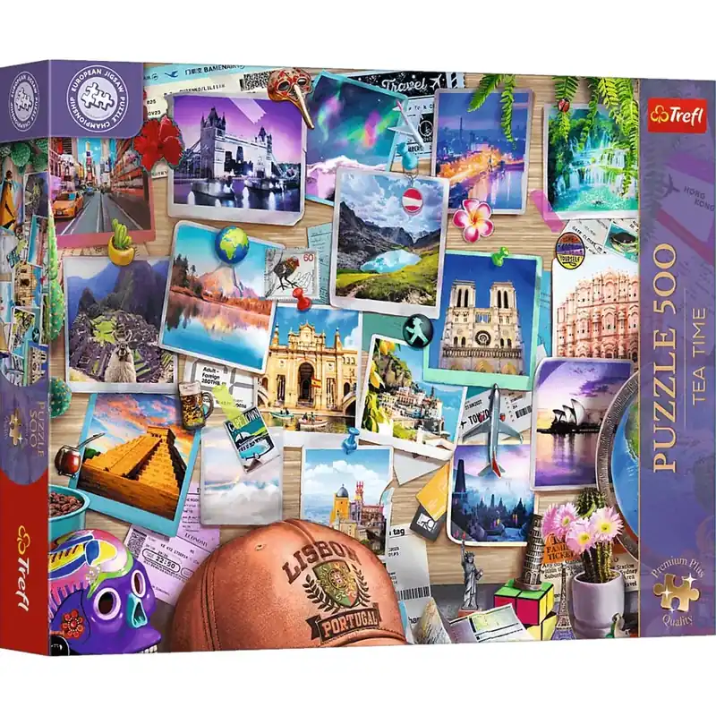 Puzzle EB Az utazás emlékei 500db-os prémium puzzle – Trefl Olcsó