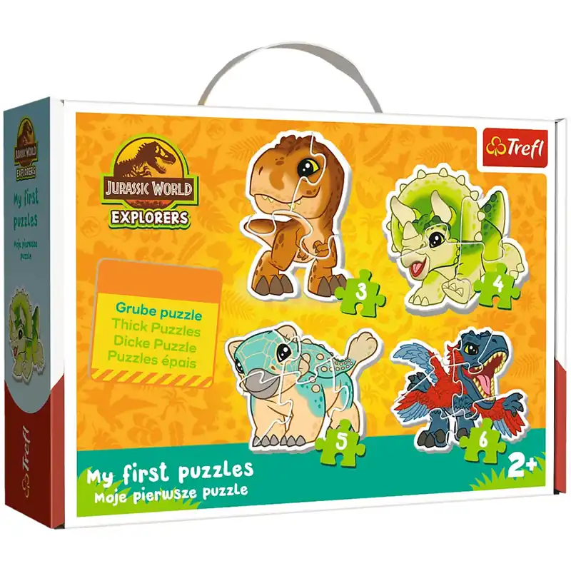 Exkluzív ajánlat Jurassic World Aranyos dinoszauruszok - Első Baby puzzle 3-4-5-6db-os - Trefl