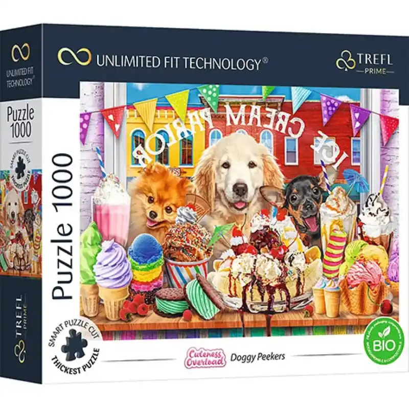 Szuper akció Doggy Peekers 1000 db-os UFT puzzle - Trefl