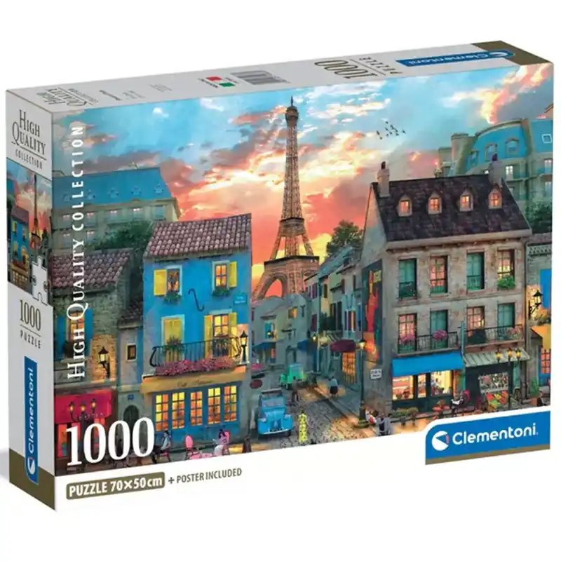 Párizs utcái 1000db-os HQC puzzle - Clementoni Szezonális akció