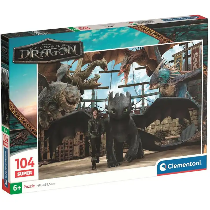Így neveld a sárkányodat sárkányok szövetsége 104db-os Supercolor puzzle - Clementoni Olcsó