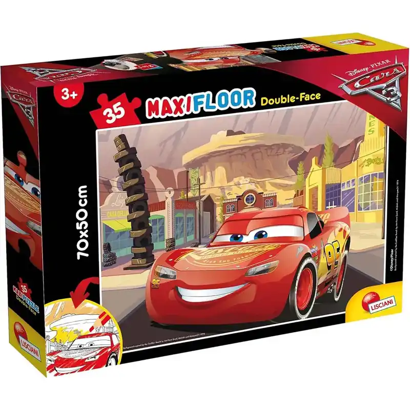 Verdák 2 az 1-ben maxi 35db-os puzzle és színező 70x50cm - Lisciani Expressz kézbesítés