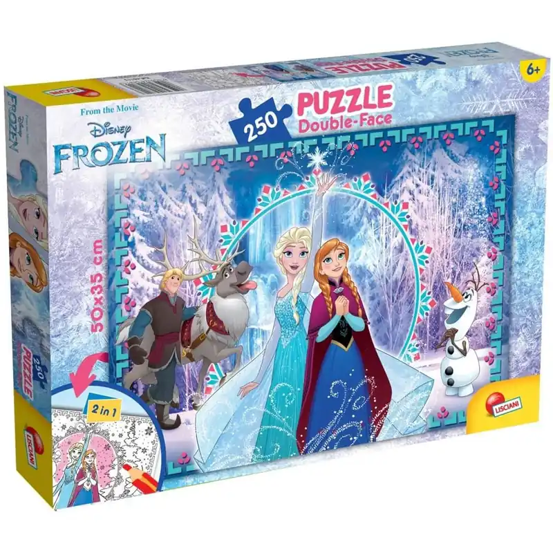 Kihagyhatatlan ajánlat Jégvarázs 2 az 1-ben 250db-os puzzle és színező 50x35cm - Lisciani