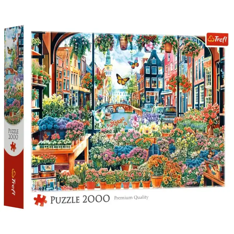 Biztonságos vásárlás Virágbolt Amsterdamban Premium Quality 2000 db-os puzzle – Trefl