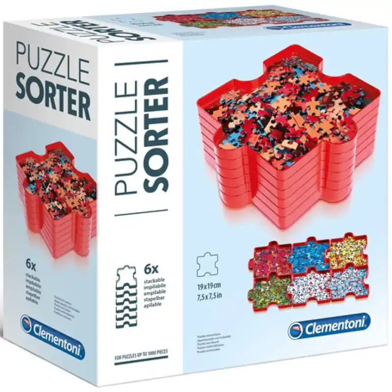 Puzzle szortírozó tálca 6db-os szett - Clementoni Szuper akció