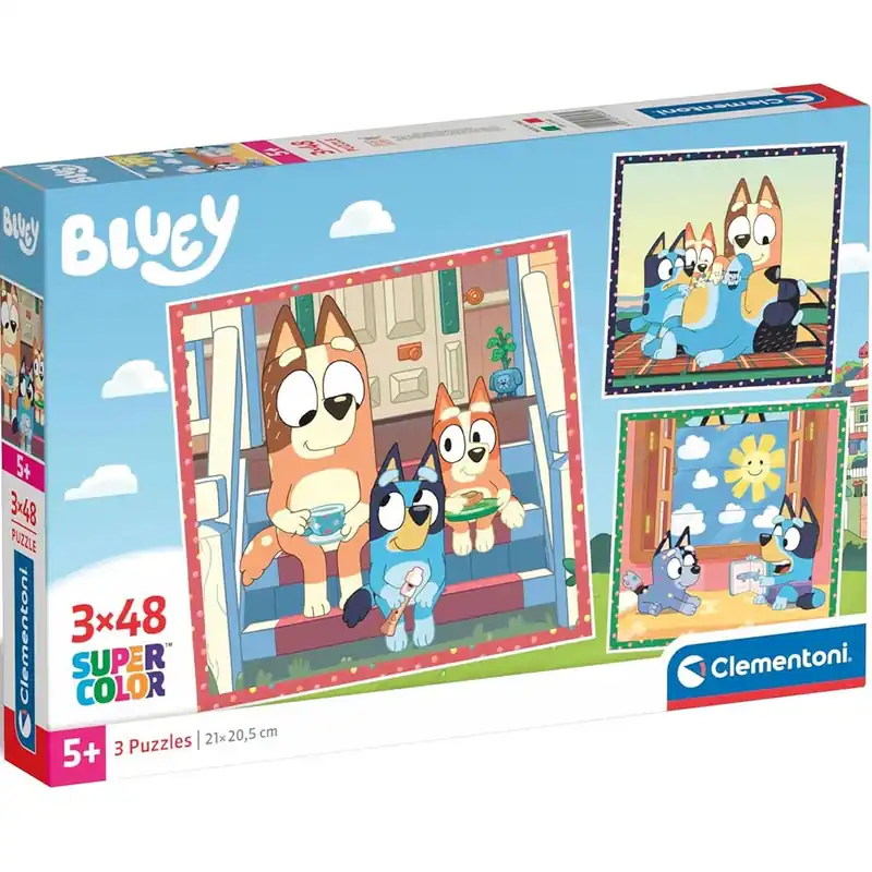 Bluey 3x48db-os Supercolor puzzle - Clementoni Utolsó esély